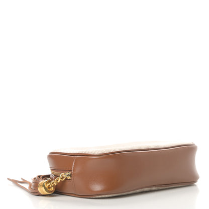 Saint Laurent Cotton Monogram Mini Lou Camera Bag Beige Brick 4 of 11