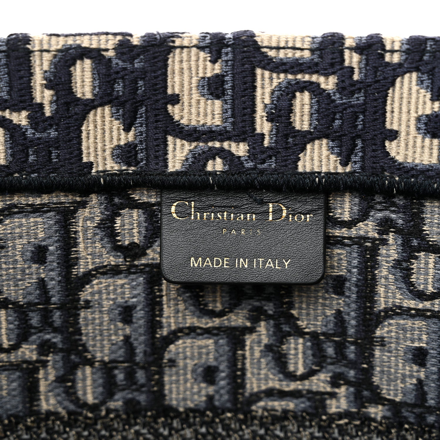 Christian Dior Oblique Medium Book Tote Blue Multicolor 6 of 13