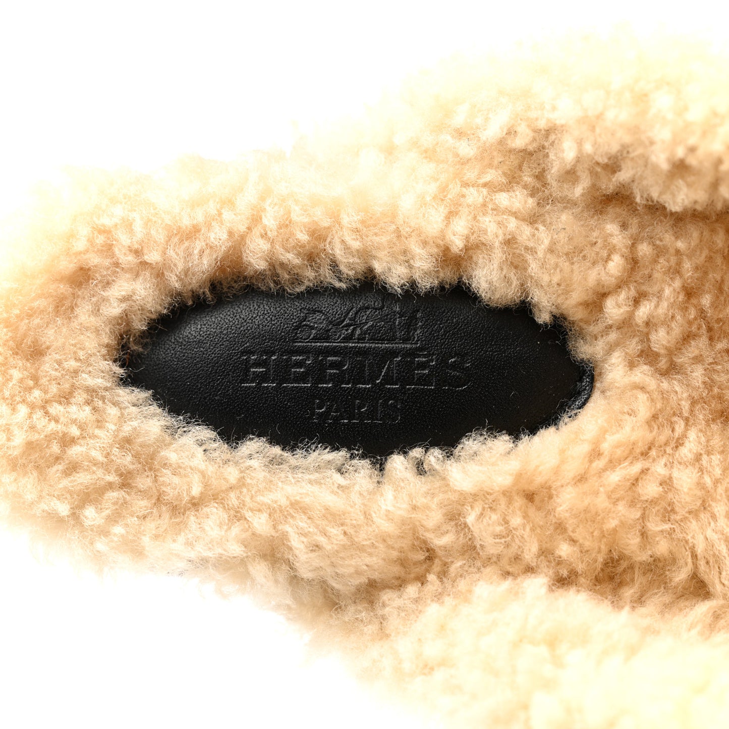 Shearling Calfskin Womens Oz Mules 36 Naturel Black