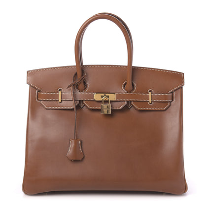 Hermes Tadelakt Birkin 35 Fauve 1 of 10