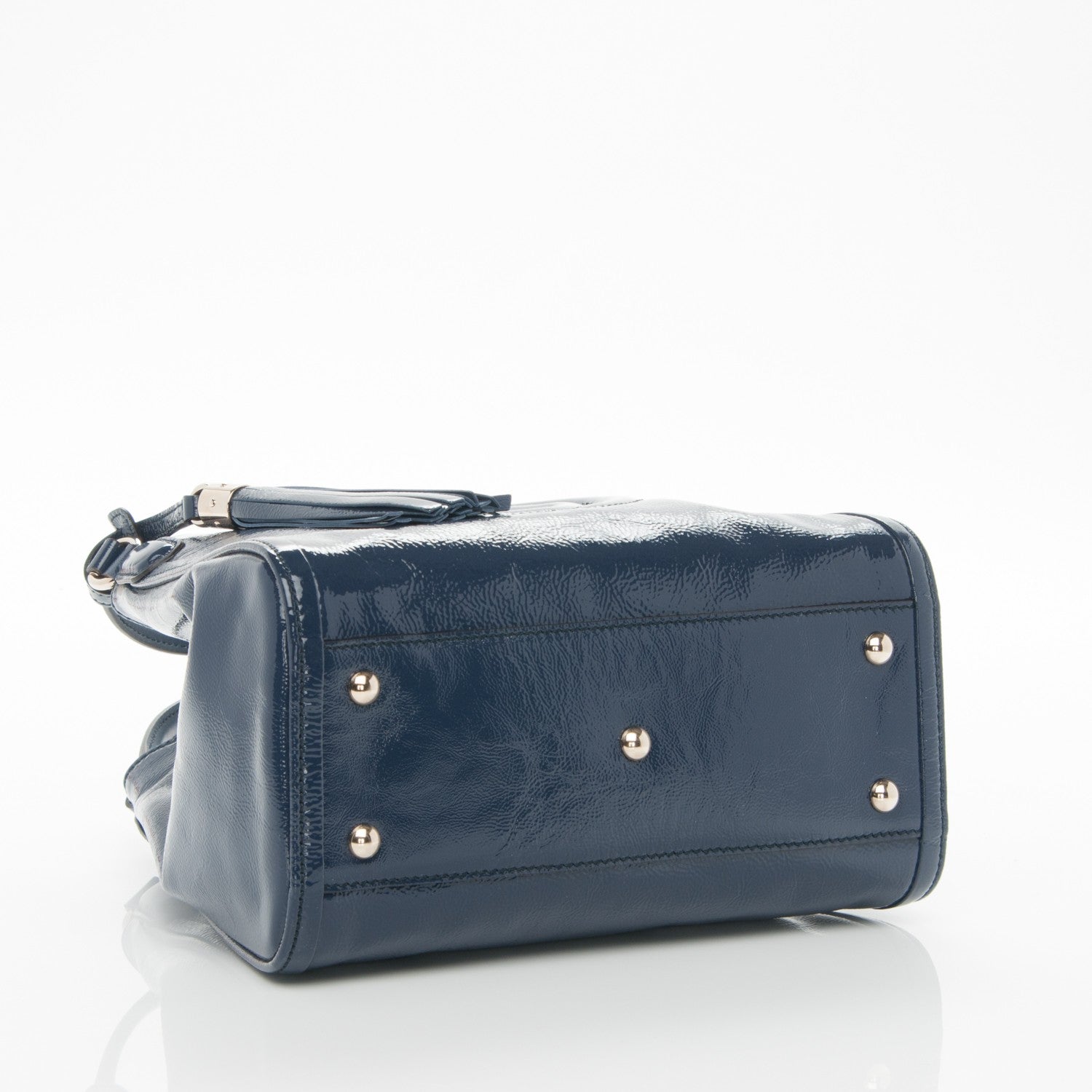 Gucci Vernice Naplack Small Soho Shoulder Bag Uniform Blue 4 of 7