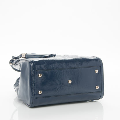 Gucci Vernice Naplack Small Soho Shoulder Bag Uniform Blue 4 of 7