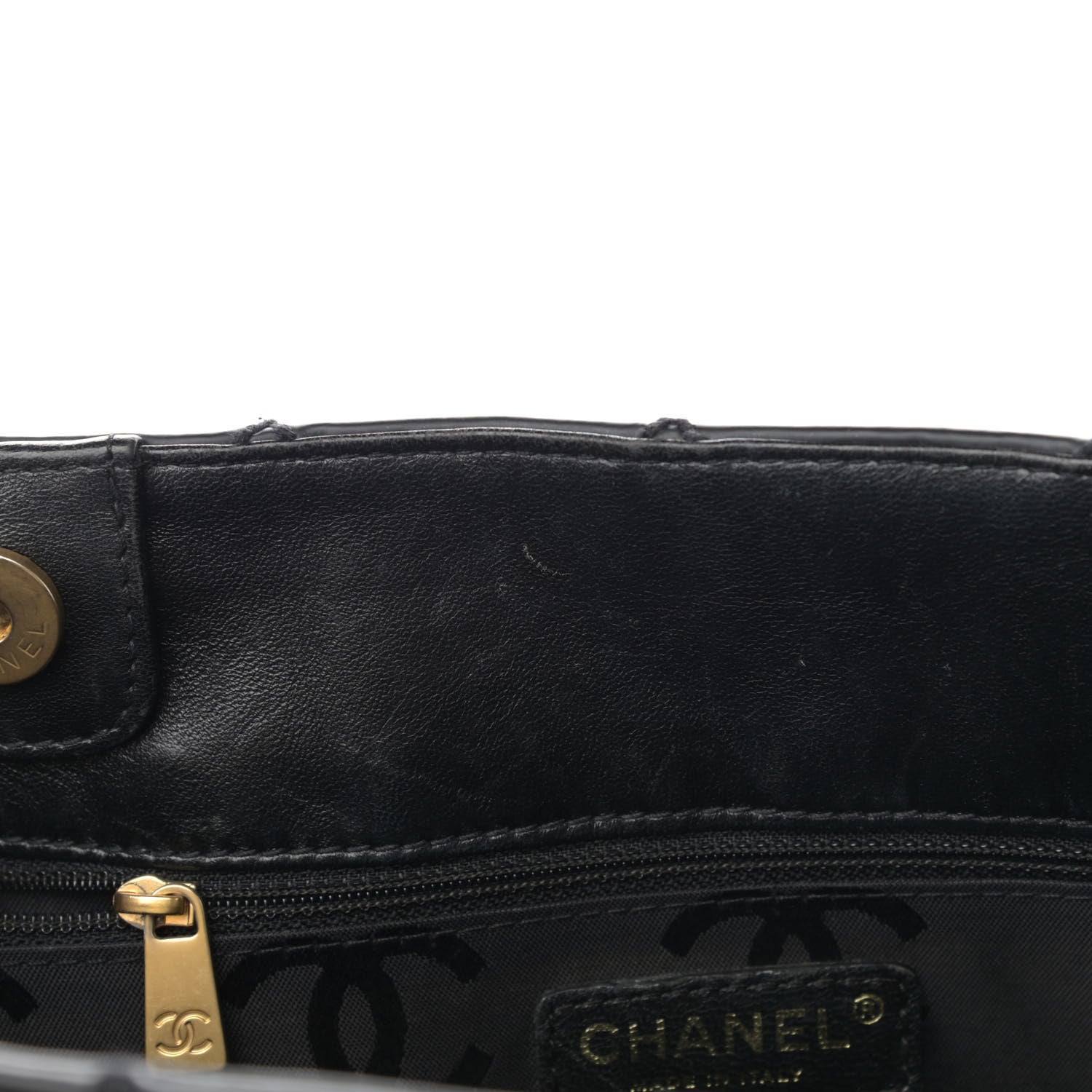 Chanel Calfskin Stitch Surpique Tote Black 12 of 21