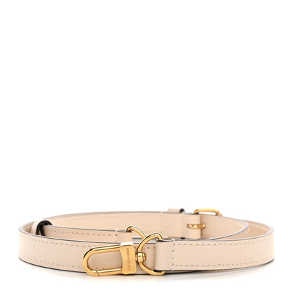 Louis Vuitton Calfskin 18mm Adjustable Shoulder Strap Ivory 1 of 5