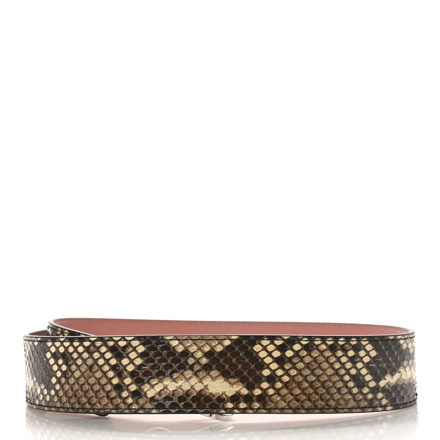 Snakeskin Bandouliere Shoulder Strap Natural