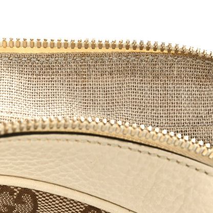 Gucci Monogram Dollar Calfskin Mini Bree Messenger Bag Beige Ebony Avoire 11 of 12