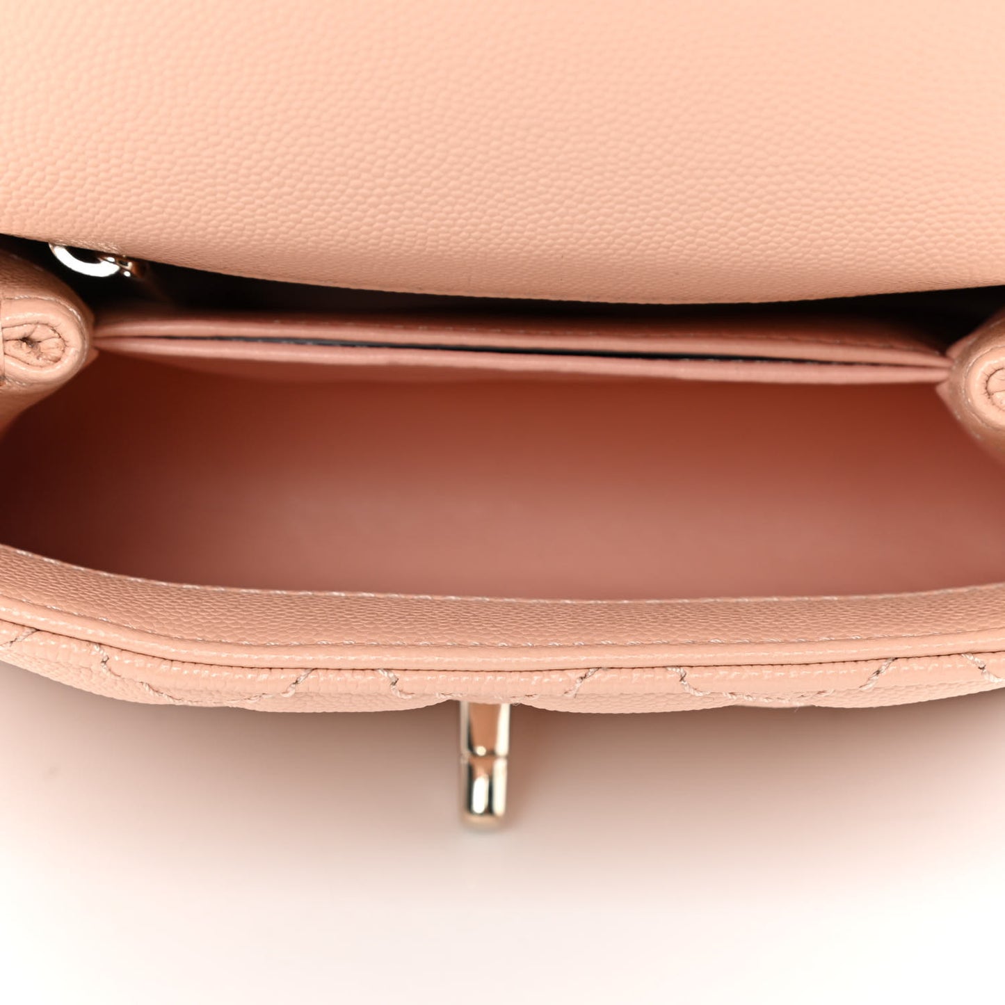 Caviar Quilted Extra Mini Coco Handle Flap Light Pink
