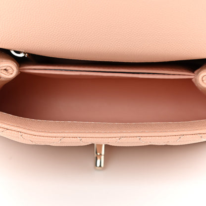 Chanel Caviar Quilted Extra Mini Coco Handle Flap Light Pink 4 of 4