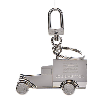 Louis Vuitton Travel Stamp Truck Bag Charm Key Holder Silver 1 of 7