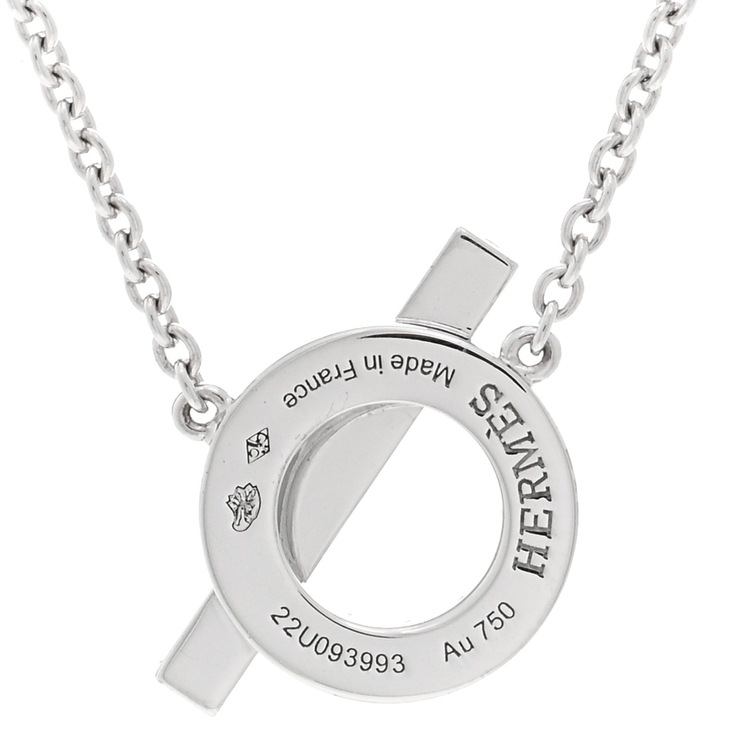 18K White Gold Diamond Finesse Pendant Necklace