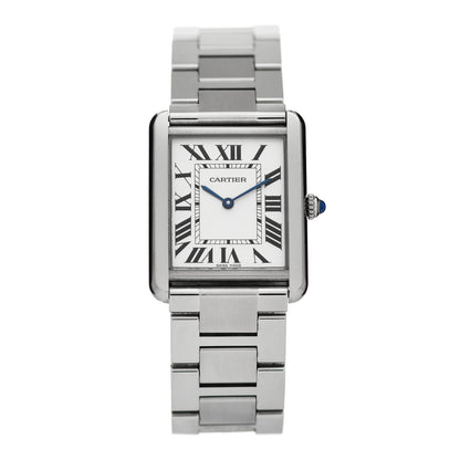 Cartier Stainless Steel 27mm Tank Solo Quartz Watch 1 of 5
