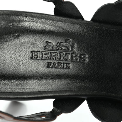 Hermes Metallic Nappa Vera Sandals 35.5 Multicolor Dore Vieilli 7 of 9