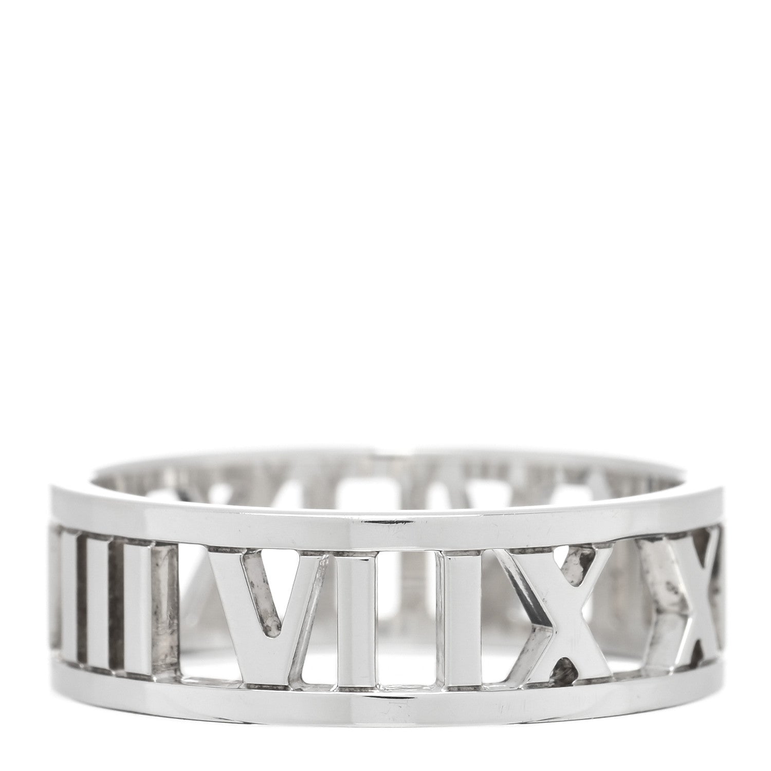 Tiffany Sterling Silver Wide Atlas Open Ring 59 8.75 1 of 4