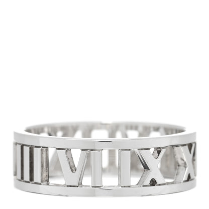 Tiffany Sterling Silver Wide Atlas Open Ring 59 8.75 1 of 4