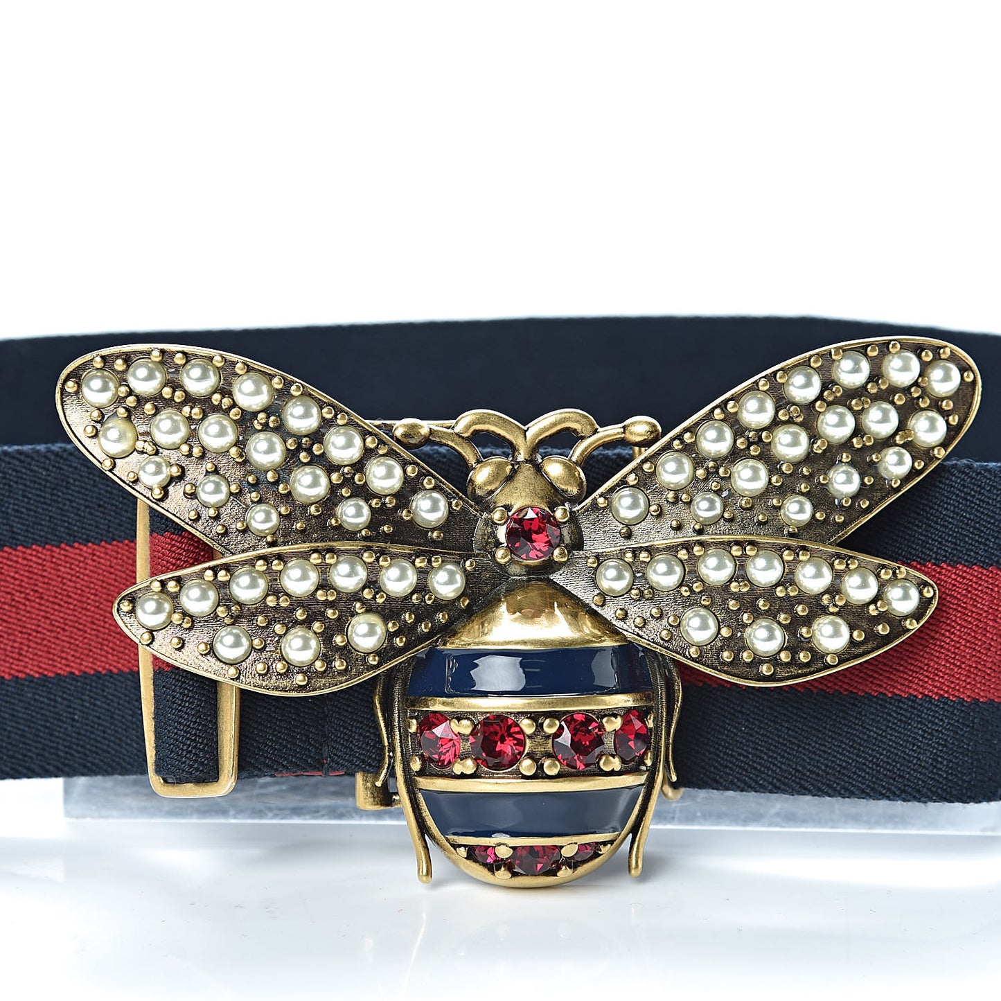 Web Queen Margaret Bee Belt 80 32 Red Navy