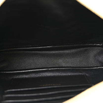 Saint Laurent Grain De Poudre Matelasse Monogram Mini Lou Camera Bag Crema Soft 9 of 25