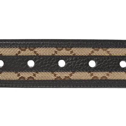 Gucci Monogram Dollar Calfskin 40mm Belt 105 42 Beige Ebony Testa di Moro 3 of 6