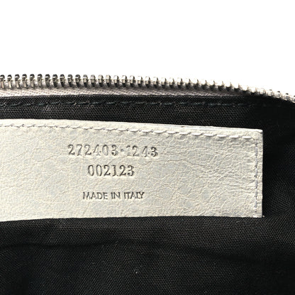 Balenciaga Agneau Classic Hardware Large Square Tote Gris Ciment 7 of 13