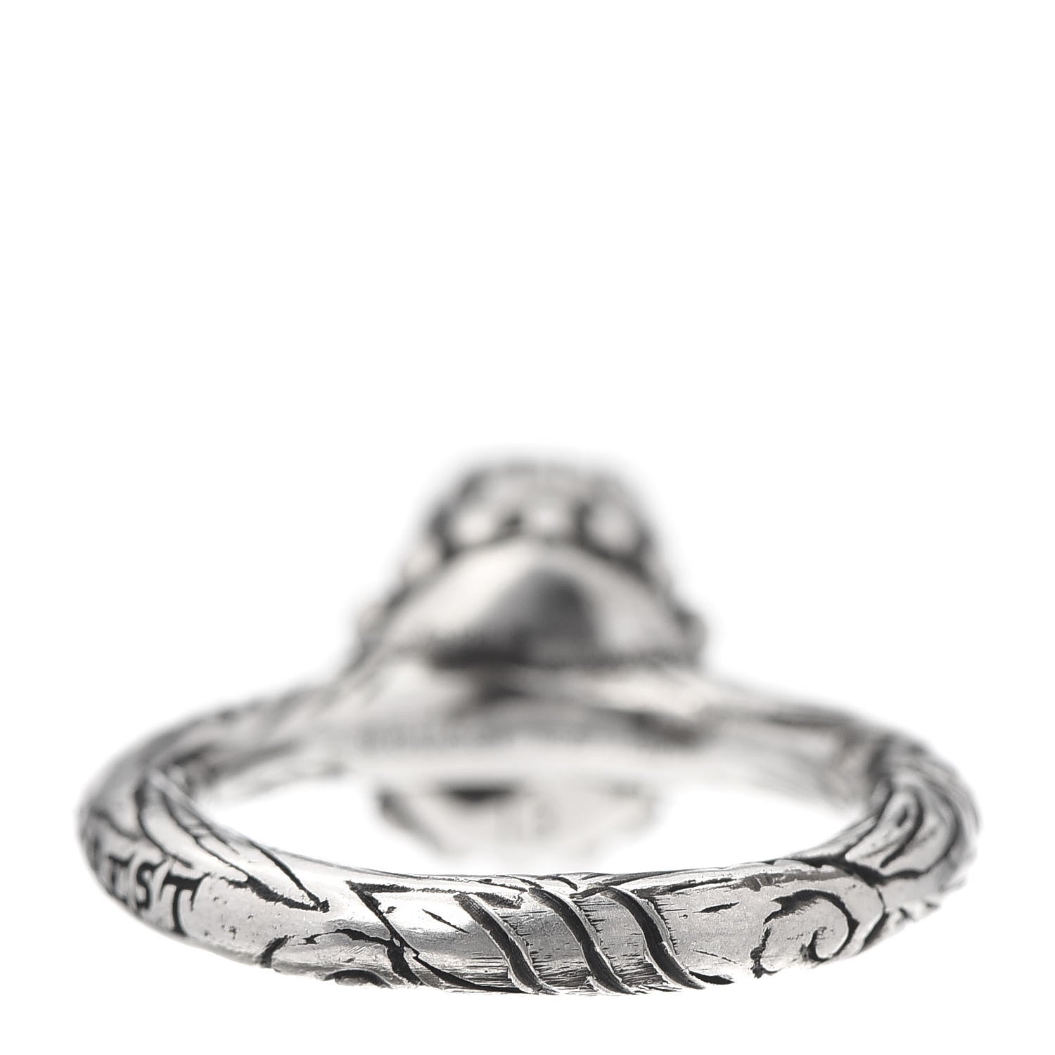 Gucci Sterling Silver Anger Forest Eagle Head Ring 53 6.5 5 of 6