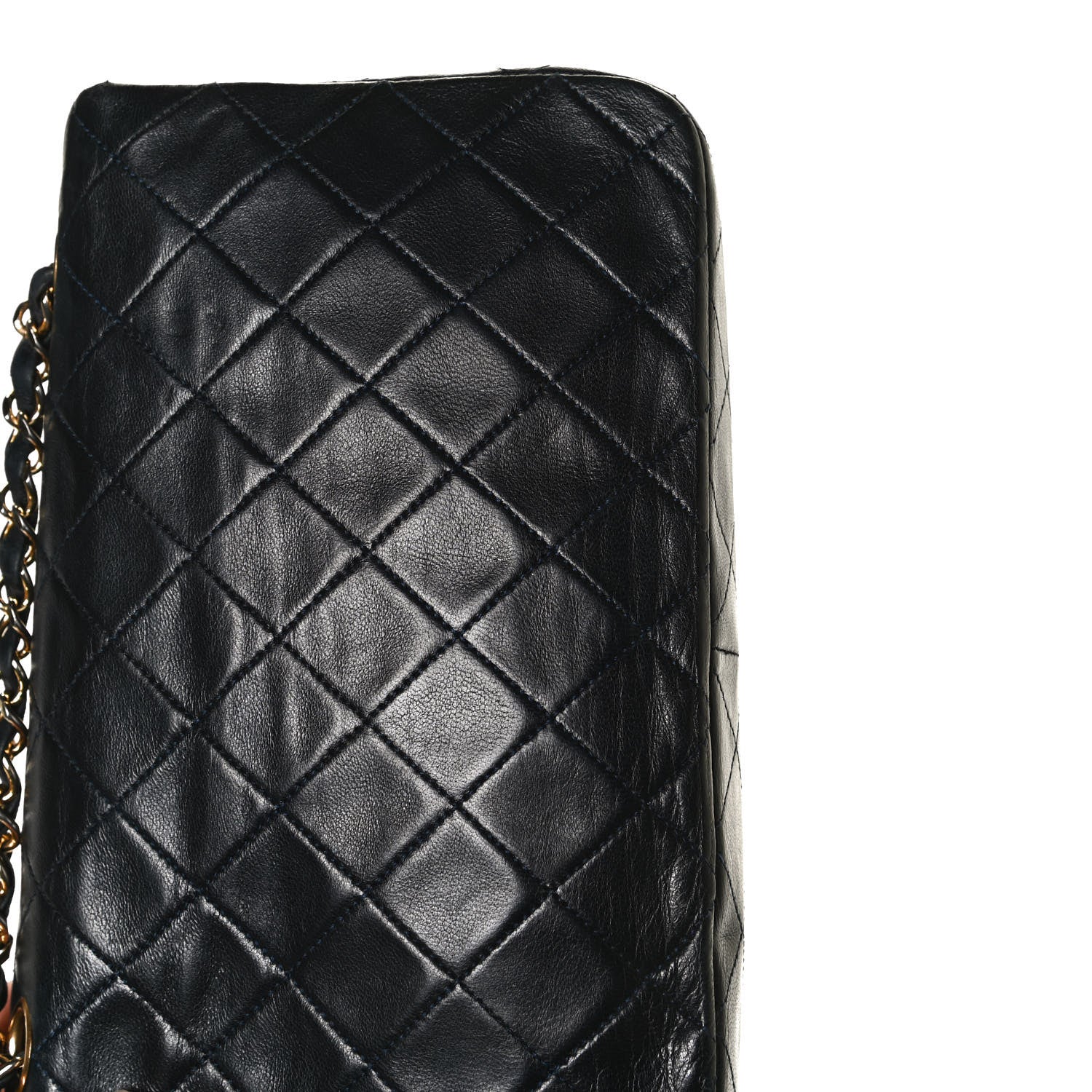 Chanel Lambskin Quilted Small Single Flap Navy 6 of 16