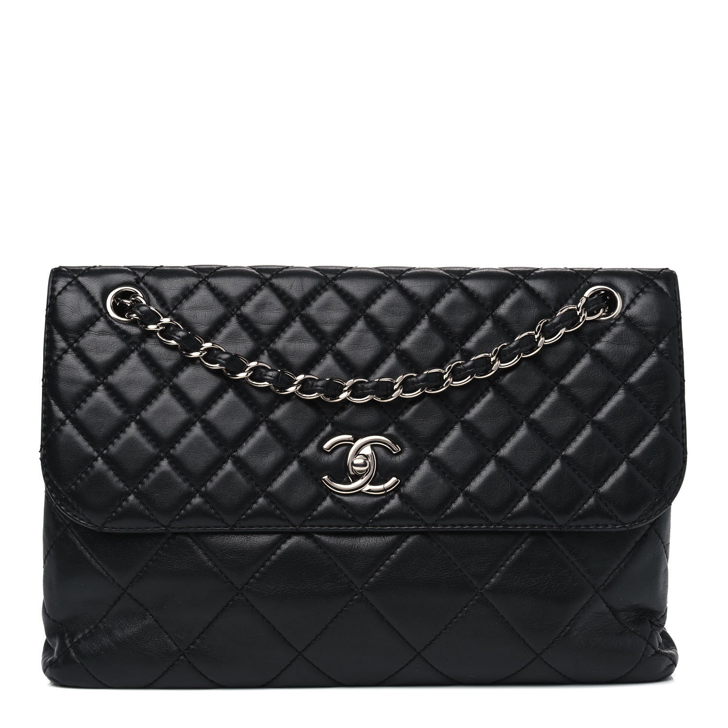 Chanel Calfskin Quilted In The Business Flap Bag Black 1 of 12