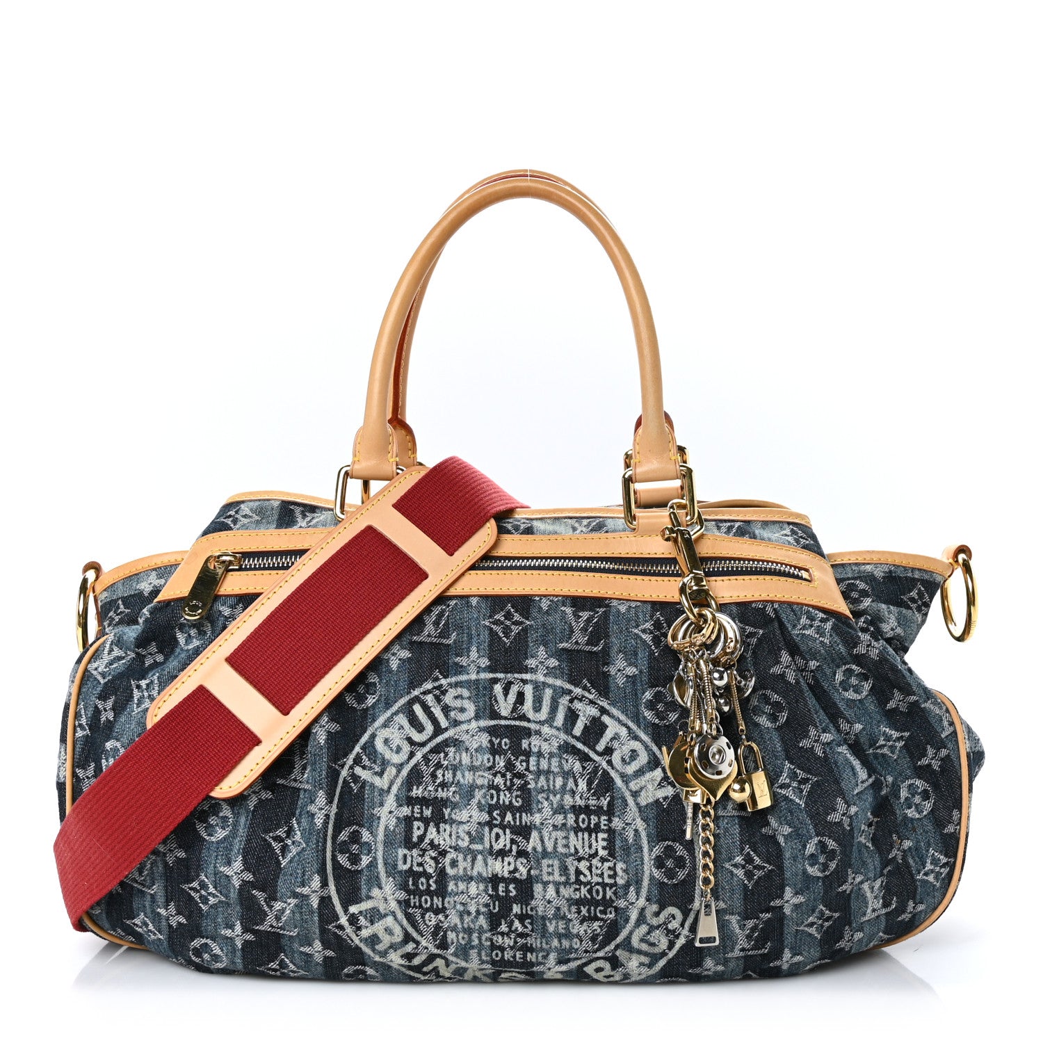 Louis Vuitton Denim Raye Cabas GM 1 of 11