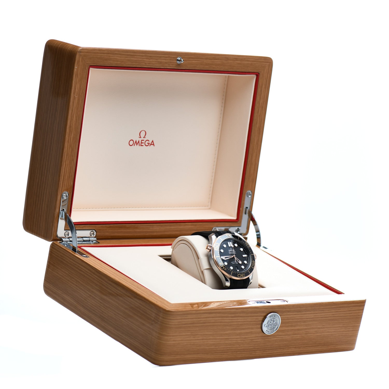 Omega Stainless Steel 18K Sedna Gold Rubber 42mm Seamaster Diver 300M Co-Axial Master Chronometer Automatic Watch Black 210.22.42.20.01.002 5 of 5