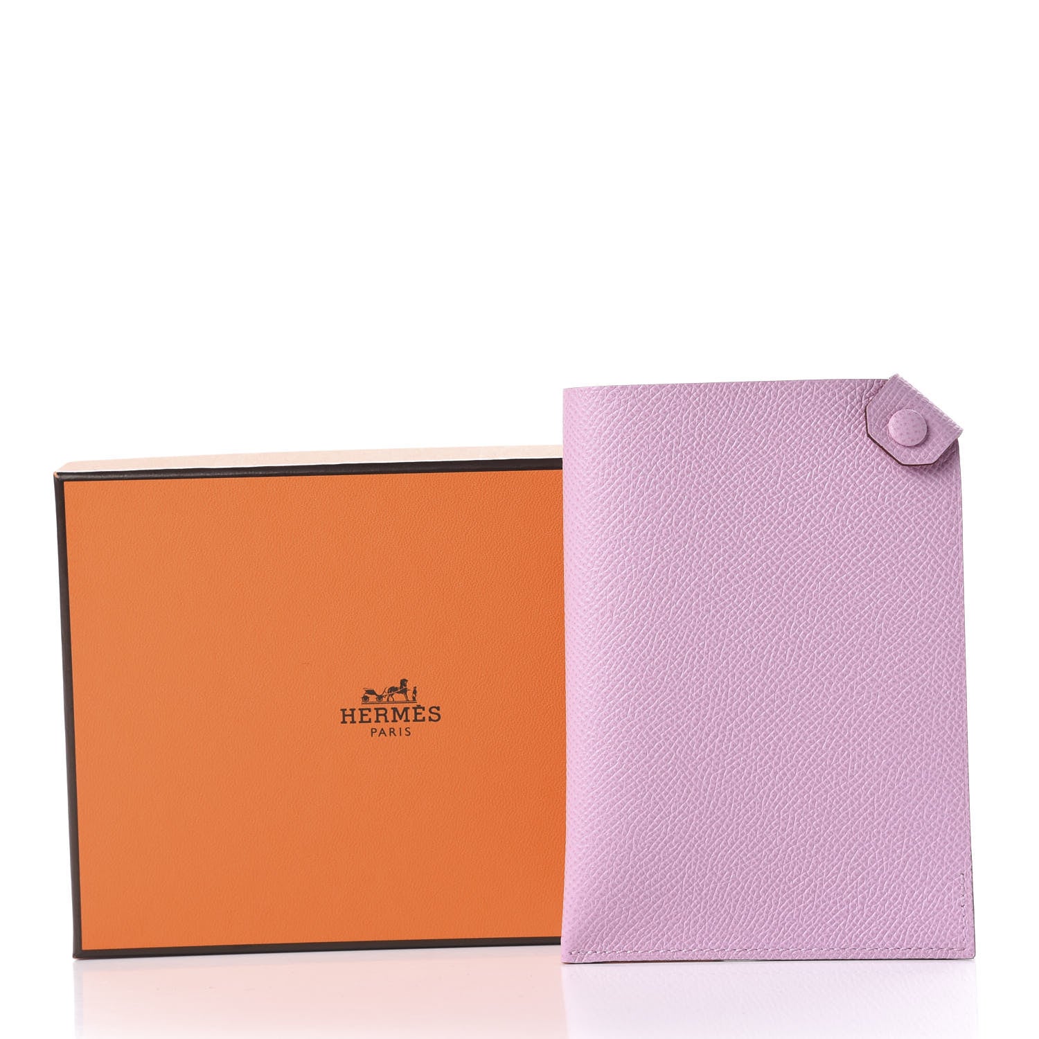 Hermes Epsom Tarmac PM Passport Holder Mauve Sylvestre 9 of 9