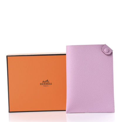 Hermes Epsom Tarmac PM Passport Holder Mauve Sylvestre 9 of 9