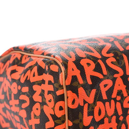 Louis Vuitton Monogram Graffiti Speedy 30 Orange 12 of 16