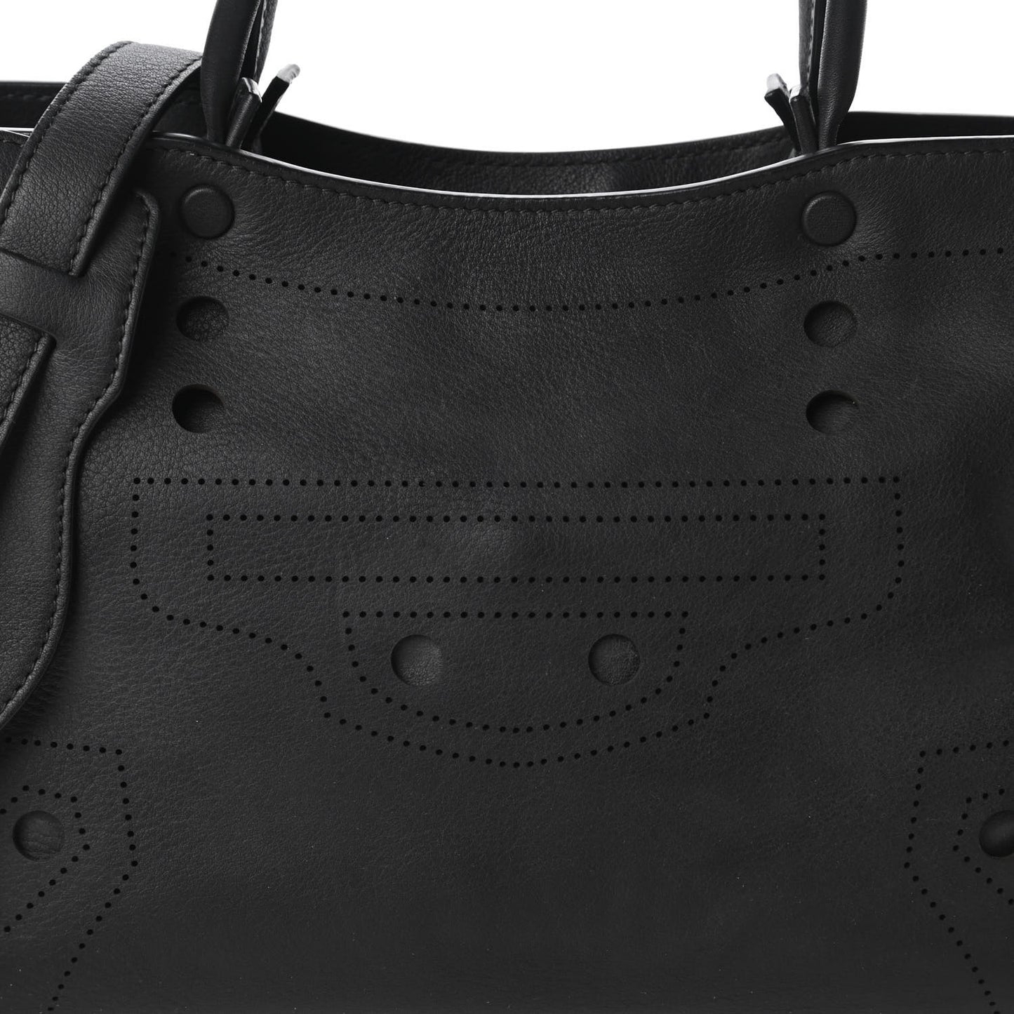 Veau Soyeux Perforated Blackout Hardware S City Black