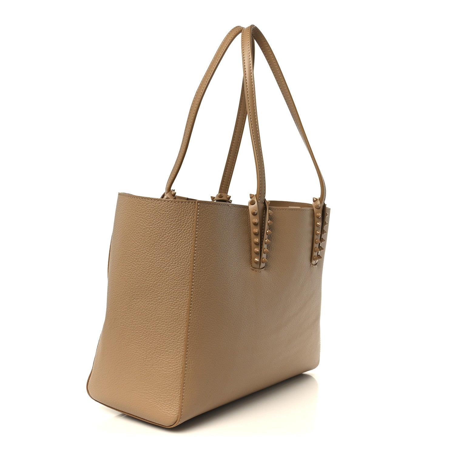 Christian Louboutin Grained Calfskin Small Cabata Soft Tote Lionne 4 of 12
