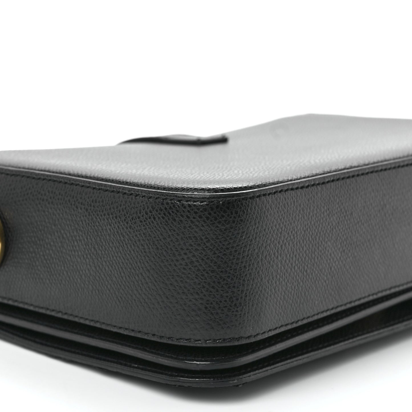Textured Calfskin Medium Classic Monogram Universite Bag Black