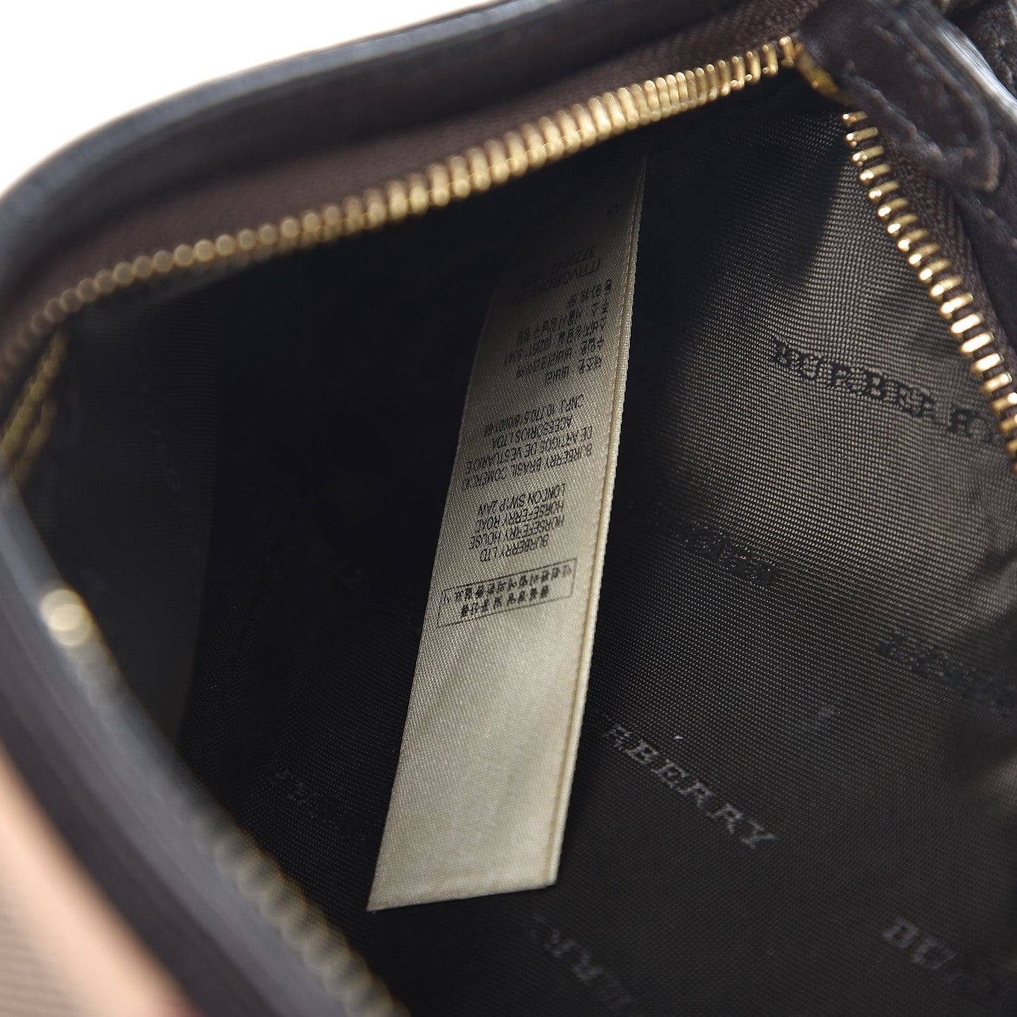 Haymarket Check Clara Pochette Chocolate