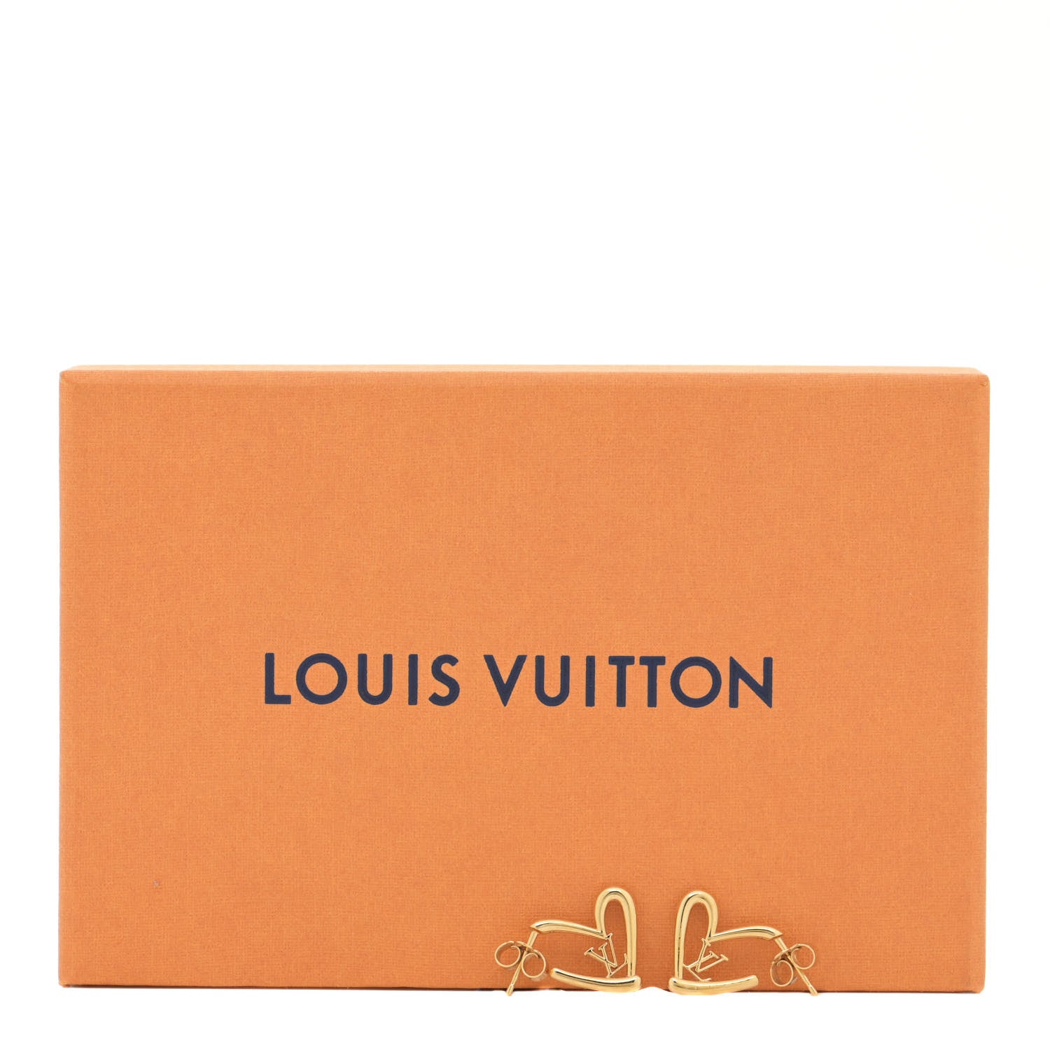 Louis Vuitton Fall In Love Heart Earrings PM Gold 9 of 10