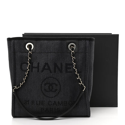 Chanel Lurex Straw Mini Deauville Tote Black 10 of 10