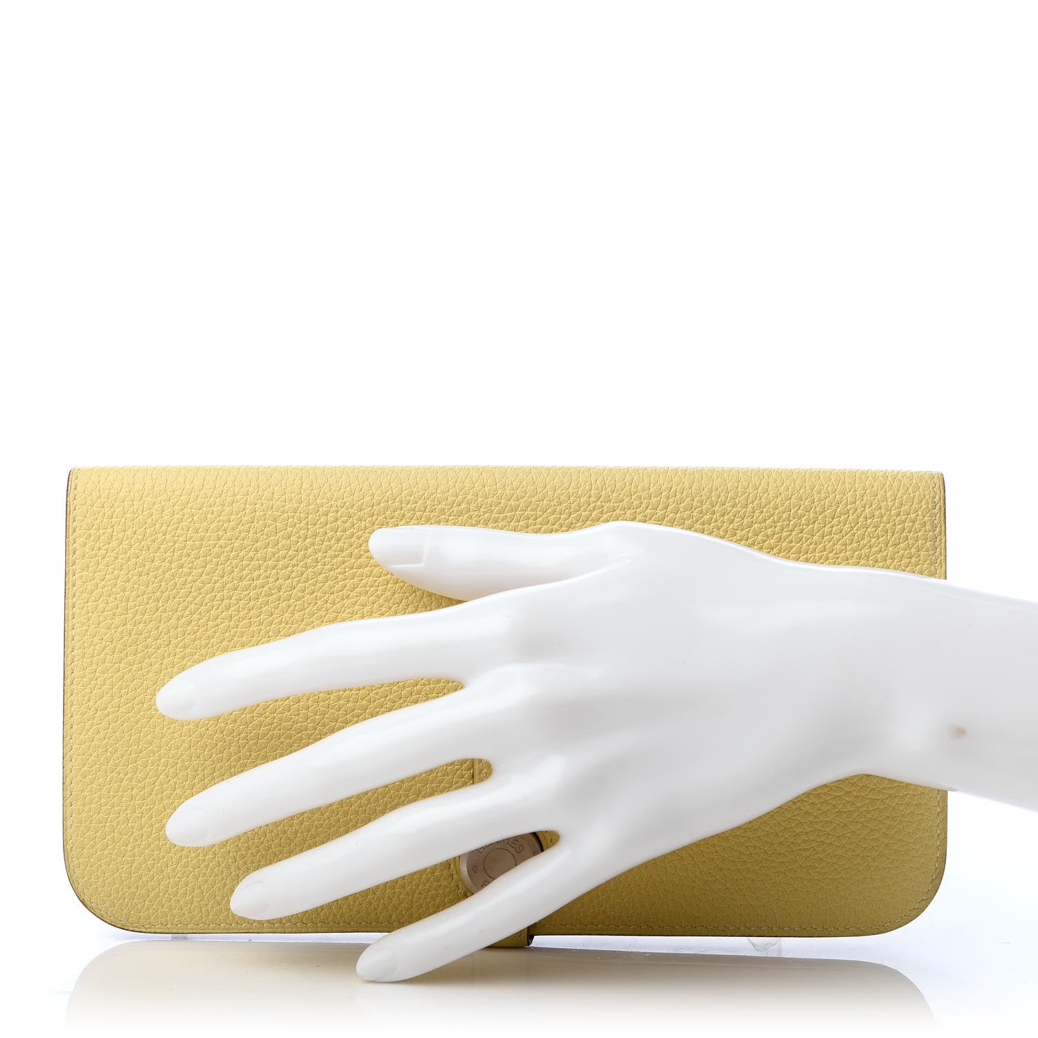 Hermes Togo Dogon Recto Verso Wallet Jaune Poussin 2 of 12