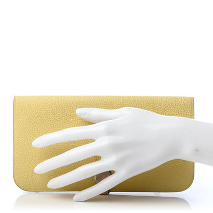 Hermes Togo Dogon Recto Verso Wallet Jaune Poussin 2 of 12