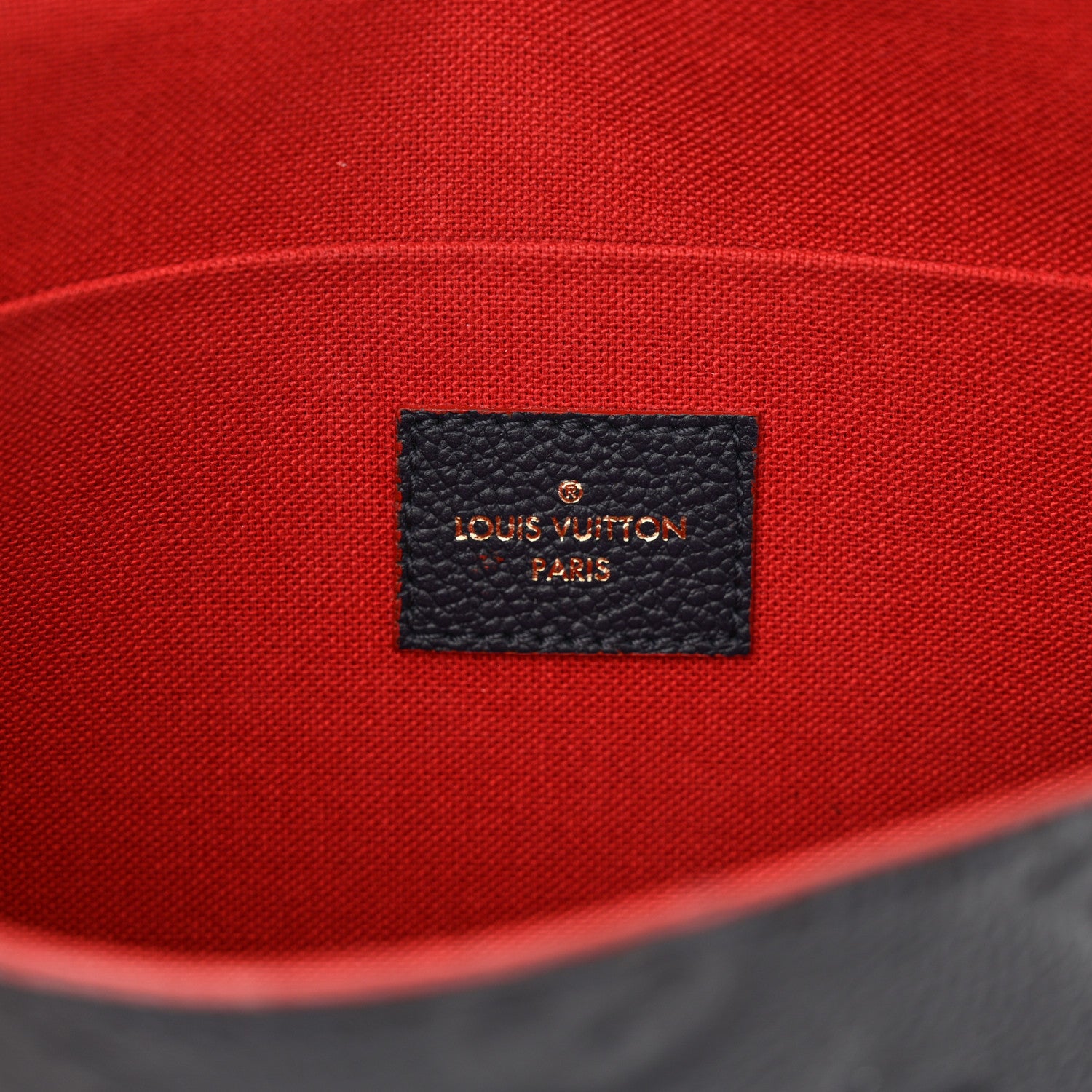 Louis Vuitton Empreinte Pochette Felicie Chain Wallet Marine Rouge 7 of 13