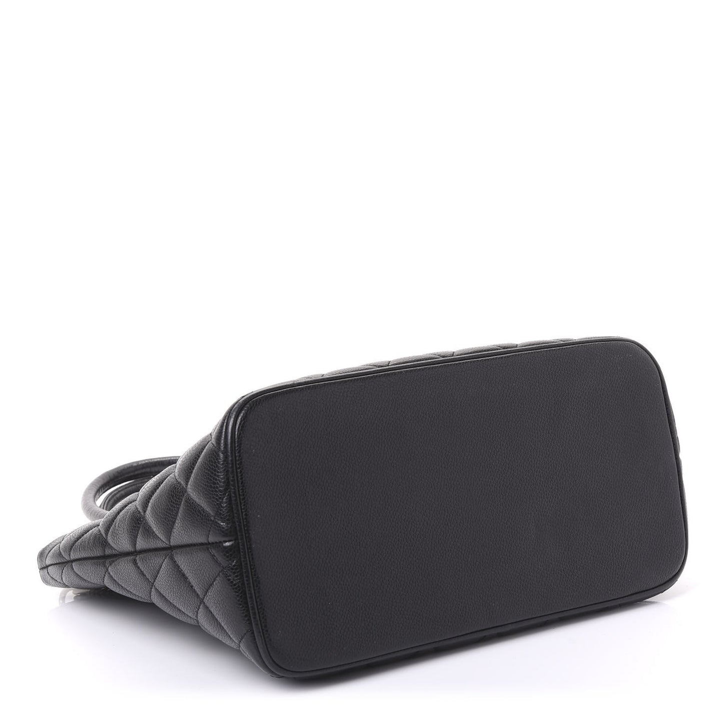 Caviar Quilted Medallion Tote Black