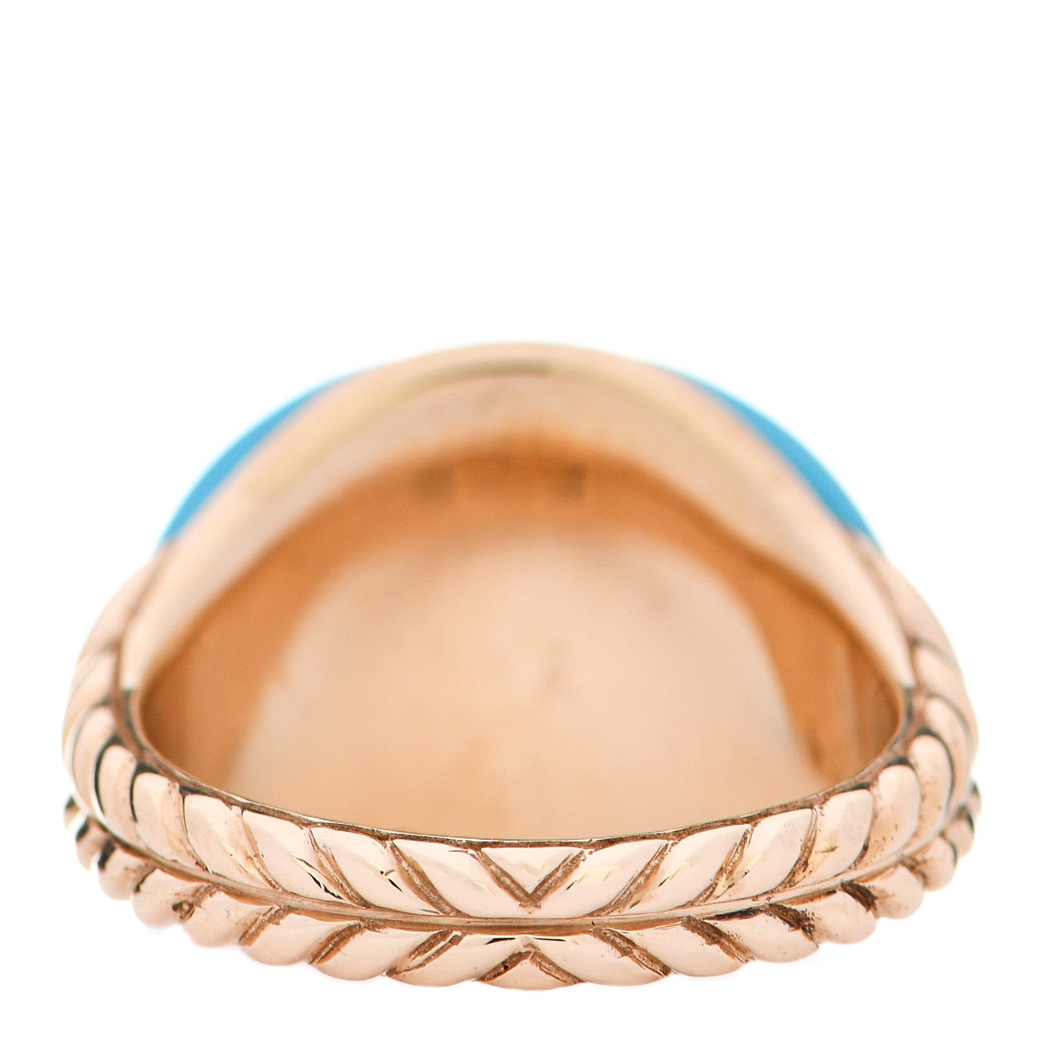 David Yurman 18K Yellow Gold Bubblegum Pinky Peppermint Scented Ring 49 5 4 of 6