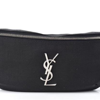 Saint Laurent Canvas Monogram Belt Bag Black 7 of 9