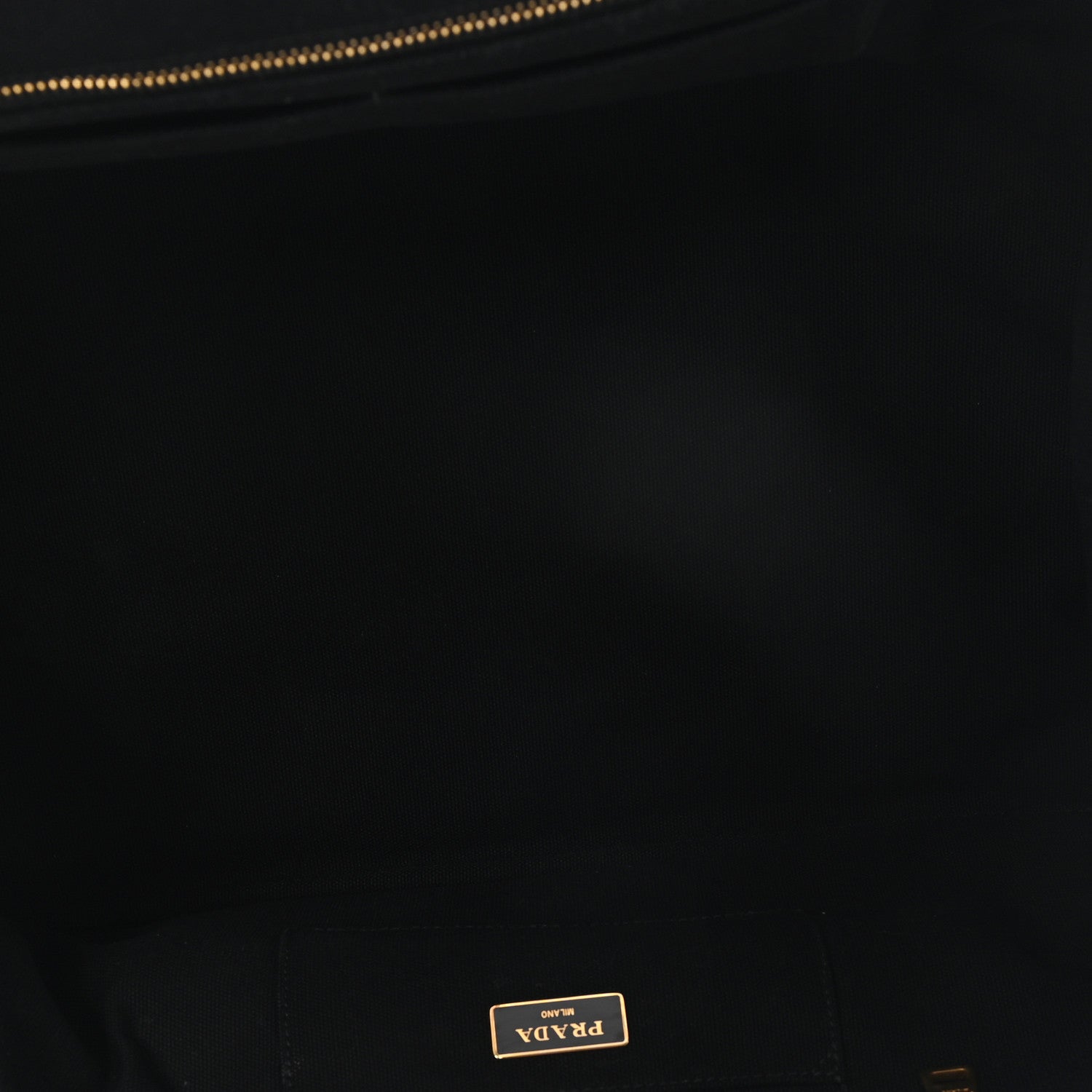 Prada Denim Crystal Studded Canapa Tote Black 5 of 11