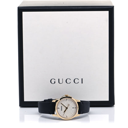 Gucci Stainless Steel Calfskin 27mm G-Timeless Diamante Quartz Watch 5 of 5
