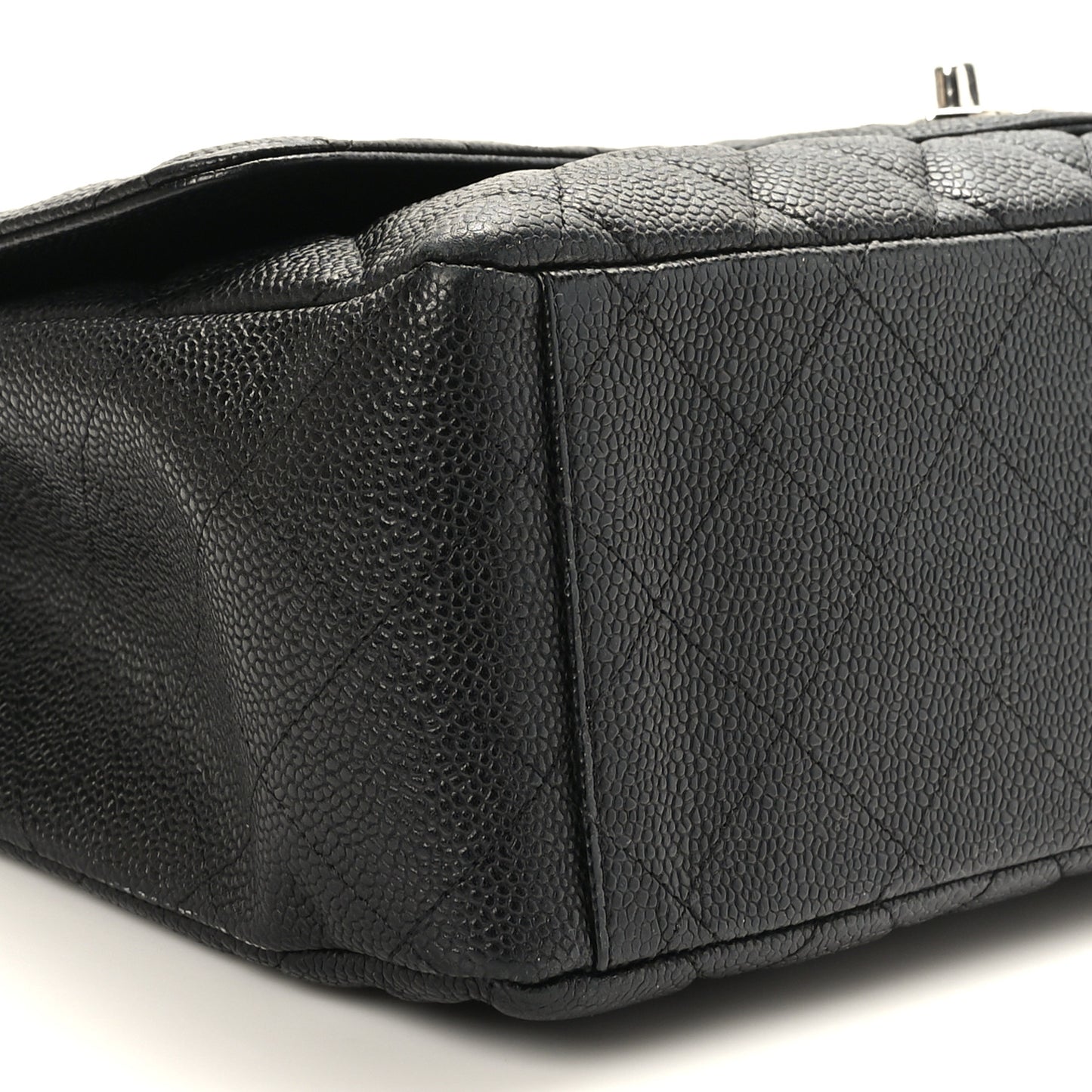 Caviar Quilted Maxi Single Flap Black
