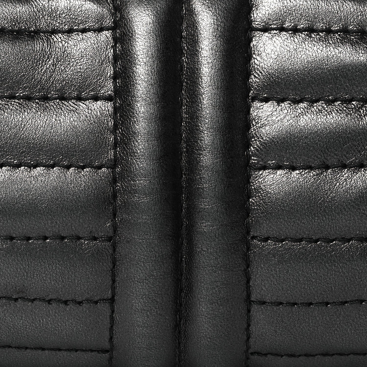 Chanel Metallic Lambskin Horizontal Quilt Pochette Dark Grey 8 of 10