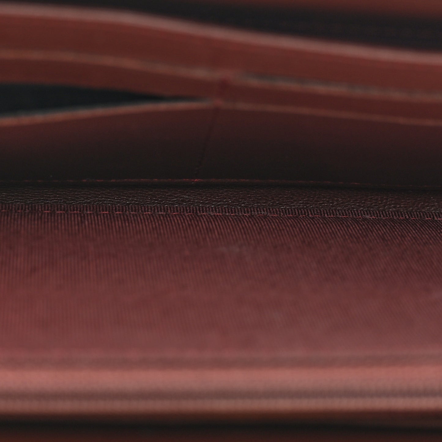Lambskin Quilted Large Gusset Zip Around Wallet Black