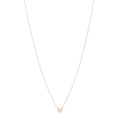 Tiffany 18K Rose Gold Diamond .07ct Elsa Peretti Diamonds by the Yard Pendant Necklace 1 of 5