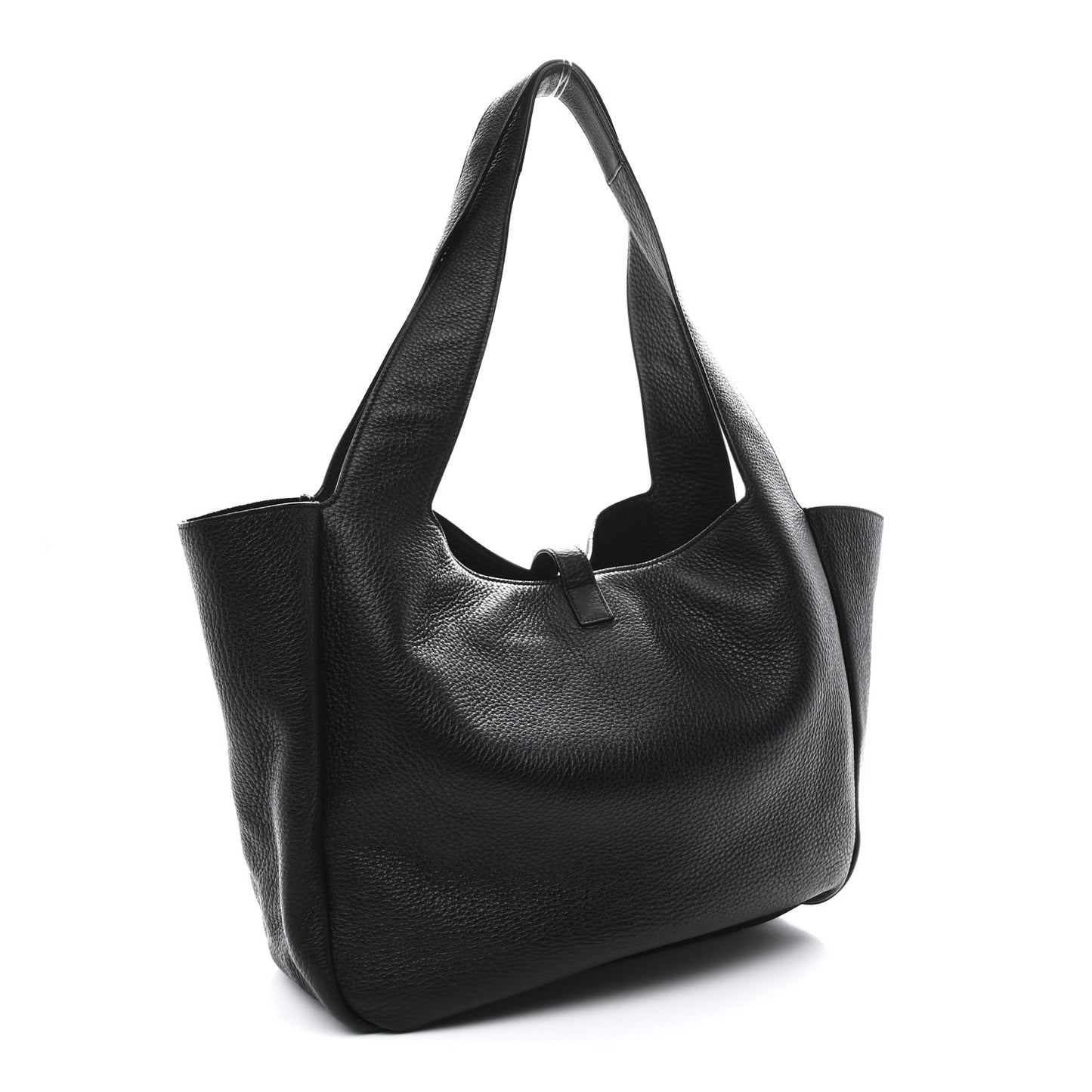 Grained Deerskin Bea Tote Black