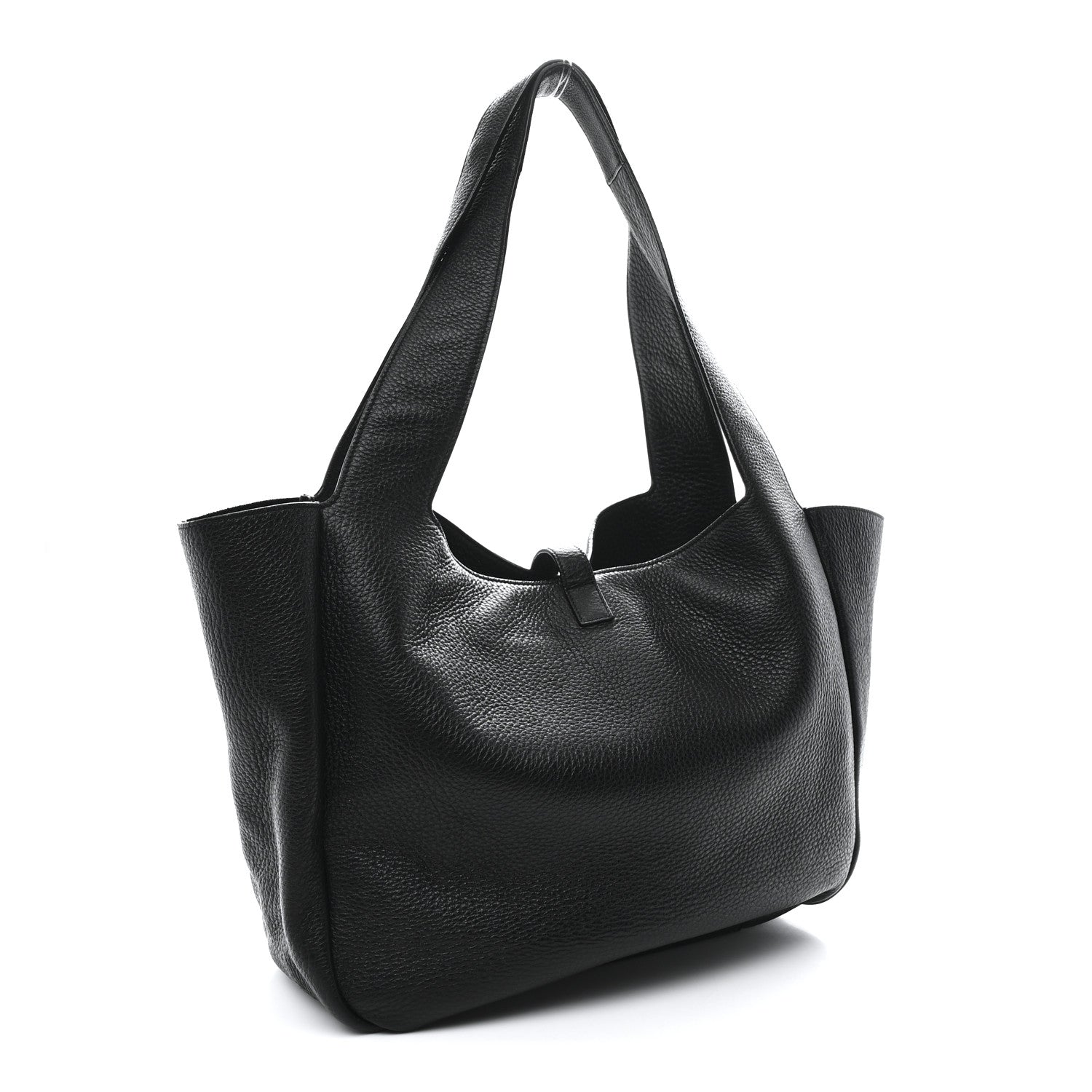 Saint Laurent Grained Deerskin Bea Tote Black 3 of 9